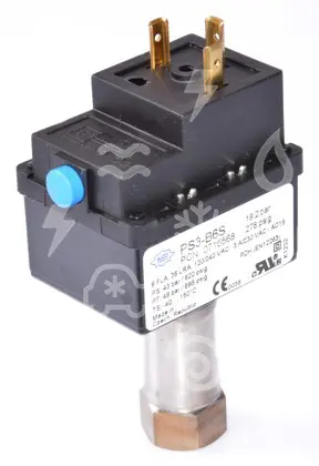presostat ALCO vysokotlaký - pojistka, PS3-B6S, 0715568, 19,2 - 5 bar, man., šroub 1/4